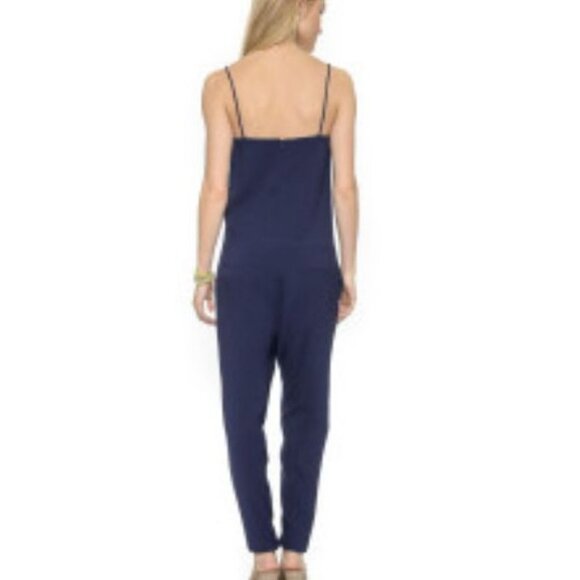 Finders Keepers Crystal Air‎ Jumpsuit Navy Blue Slouchy Size Small NWT NEW $165 - Picture 4 of 15